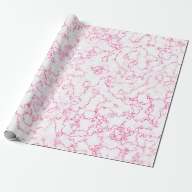 Pink marble pattern       wrapping paper (Unrolled)