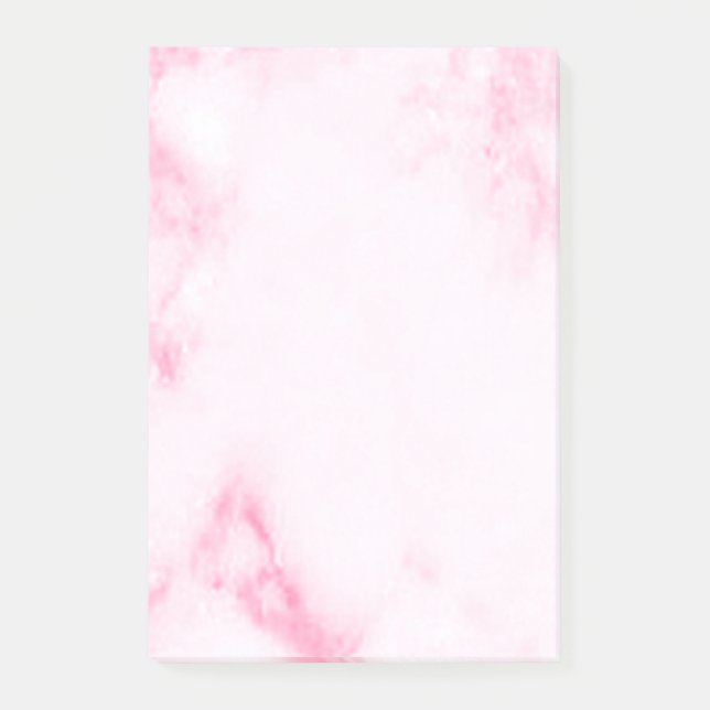 Pink  Marble Post-it Notes (Front)