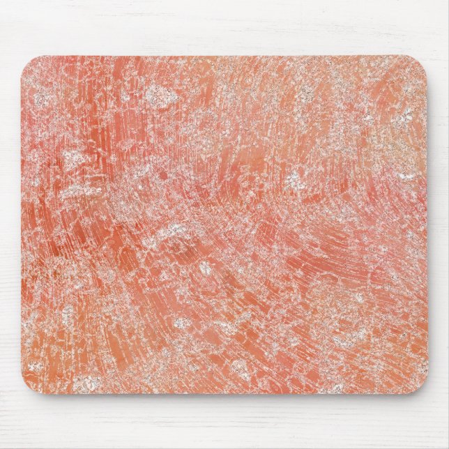 Pink Marble Print Mouse Pad (Front)
