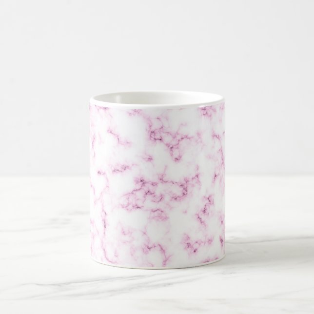 Pink Marble Sublimation Coffee Mug (Center)