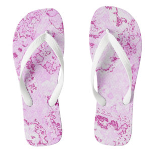 pink Marble Swirl Abstract Thongs
