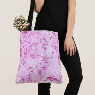pink Marble Swirl Abstract Tote Bag