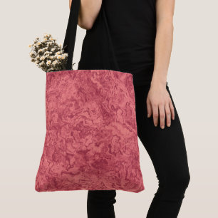 pink Marble Swirl Abstract Tote Bag