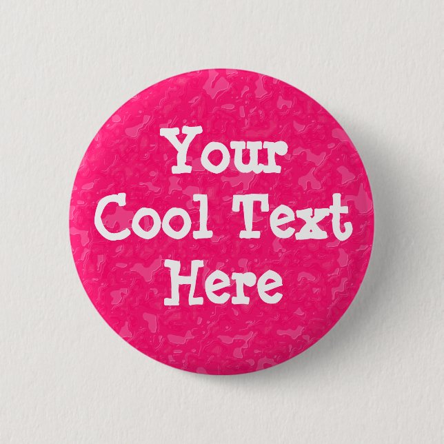 Pink Marble - Template 6 Cm Round Badge (Front)