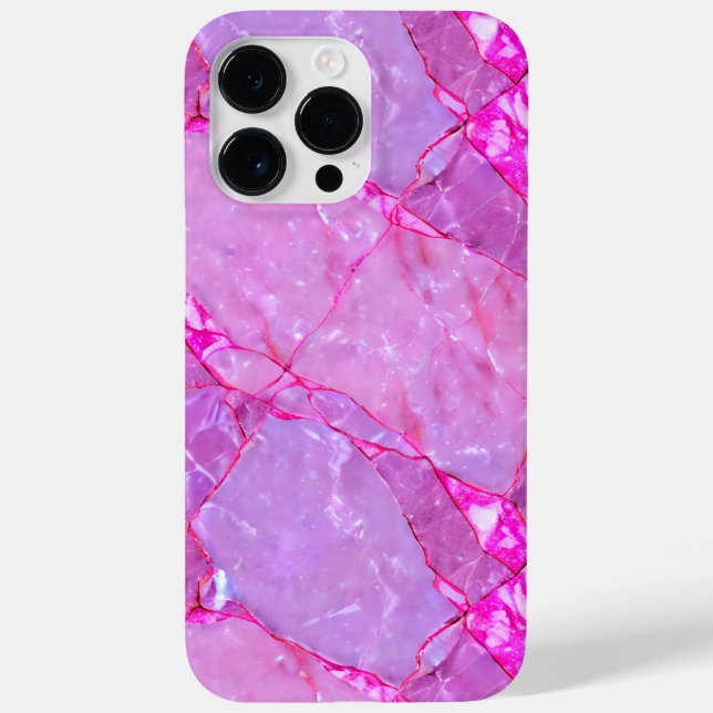 Pink Marble Texture, Marble Effect Case-Mate iPhone Case (Back)