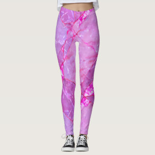 Pink Marble Texture, Marble Effect Leggings