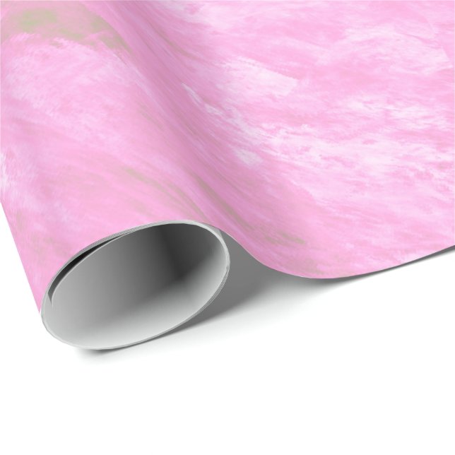 Pink Marble Wrapping Paper (Roll Corner)