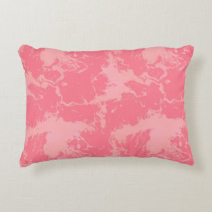 Pink Marbled Cloud abstract Decorative Cushion