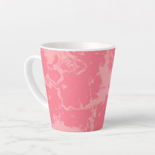 Pink Marbled Cloud abstract Latte Mug