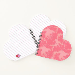 Pink Marbled Cloud abstract Notebook