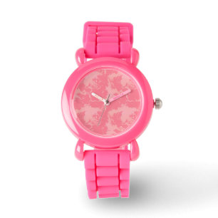 Pink Marbled Cloud abstract Watch