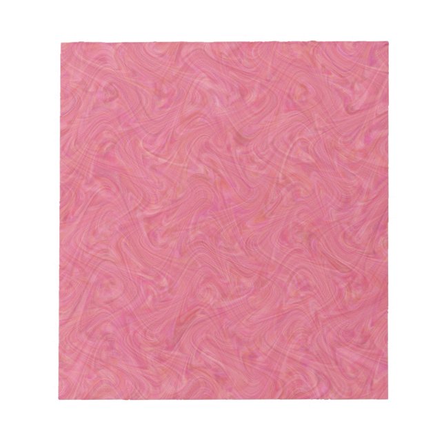 Pink Marbling Pattern Notepad (Front)