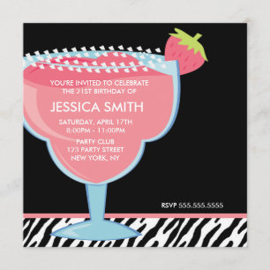 Pink Margarita Invitation