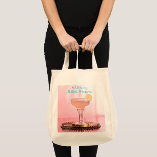 Pink Margarita & Lime  bridal shower weekend   Tote Bag
