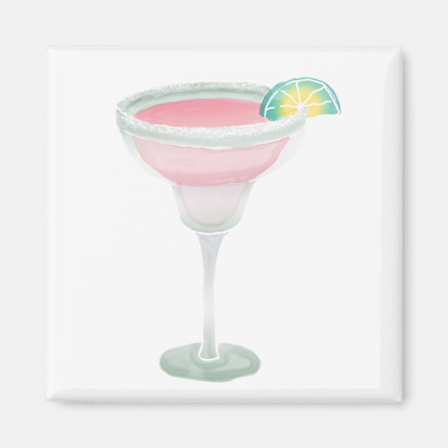 Pink Margarita Magnet (Front)