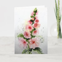 Pink Marshmallows - Blank inside greeting 