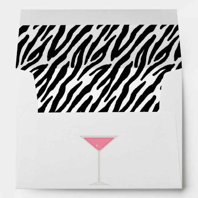 Pink Martini and Zebra Print Envelopes (Back (Bottom))