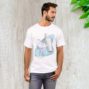 Pink Martini Cocktail and Silver Shaker T-Shirt