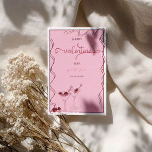 Pink Martini Glasse – Valentine’s Day Party  Holiday Card