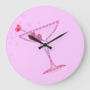 PINK MARTINI WALL CLOCK