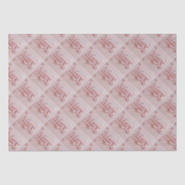 Pink Mary Starry Tissue Paper (Front)