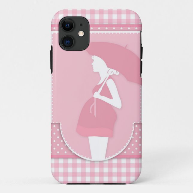 pink maternity Case-Mate iPhone case (Back)