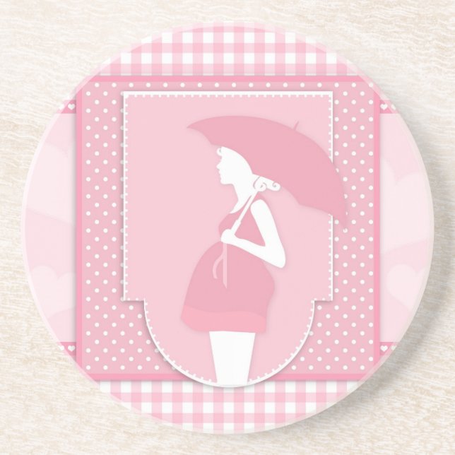 pink maternity coaster (Front)