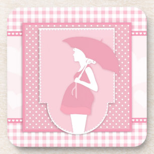 pink maternity coaster