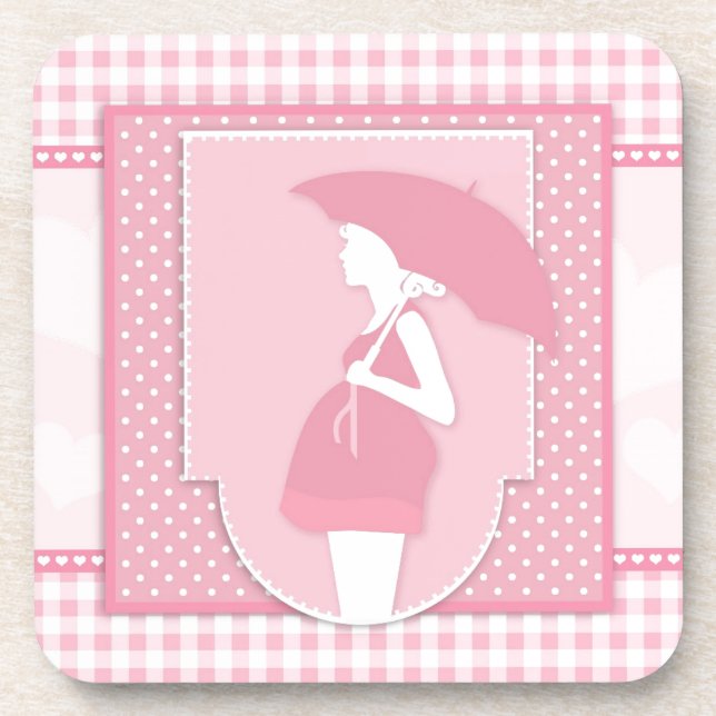 pink maternity coaster (Front)