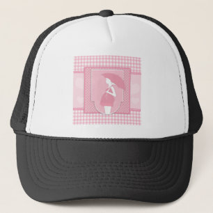 pink maternity trucker hat