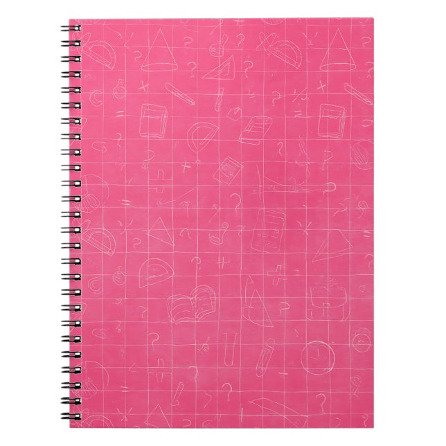 Pink Math Doodle Notebook (Front)