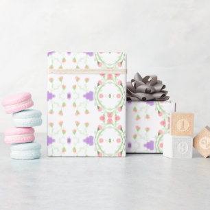 Pink Mauve and Coral Wrapping Paper