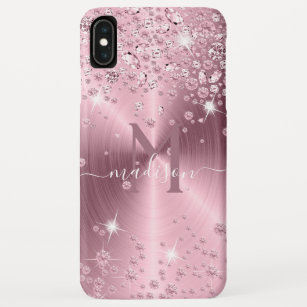 Pink Mauve Diamonds - Personalised Case-Mate iPhone Case