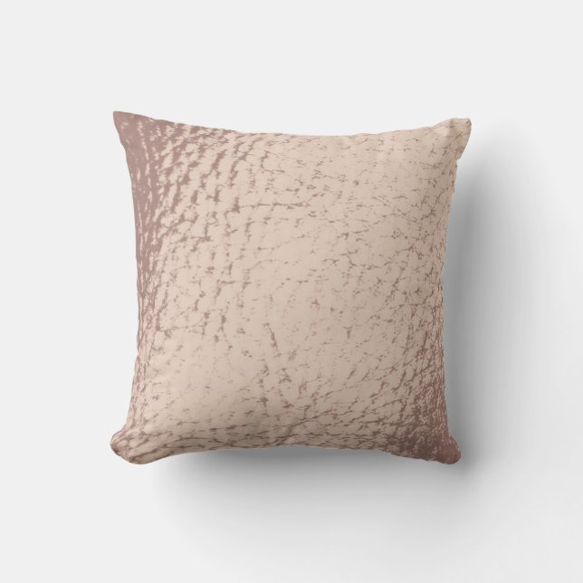 Pink Mauve Faux Leather Cushion (Front)