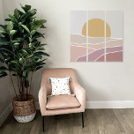 Pink & Mauve Minimalist Sunset Wall Art Canvas Set<br><div class="desc">Add this minimalist sunset / sunrise canvas wall art triptych set to any room for a modern look. With variations of pinks & mauves,  this would look great in an office,  bedroom,  living room,  family room,  nursery,  kids playroom or entry way.</div>