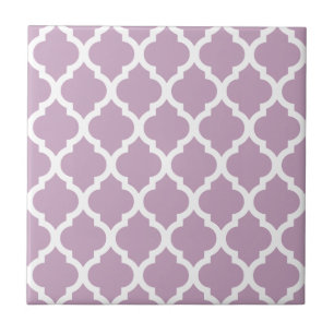 Pink Mauve Mist Moroccan Tile Trellis
