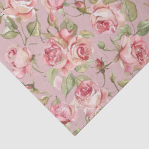 Pink Mauve Rose Decoupage Paper