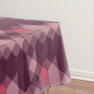 pink, mauve, rose geometric tablecloth