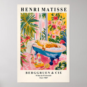 Pink Maximalist Decor, Seal In Bathtub Funny Poste Poster