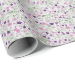 Pink Meadow Flowers Wedding Wrapping Paper<br><div class="desc">Pink Meadow Flowers Wedding Wrapping Paper is inspired by the beauty of nature. The soft pink and purple colour are representing a calm,  relax and soothing affection.</div>