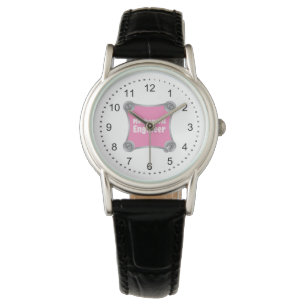 Pink Mechanical Engineer Watch
