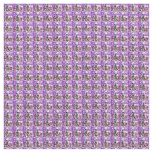 Pink Meerkat Logo Pattern, Fabric (Close Up)