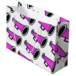 Pink Megaphone Large Gift Bag