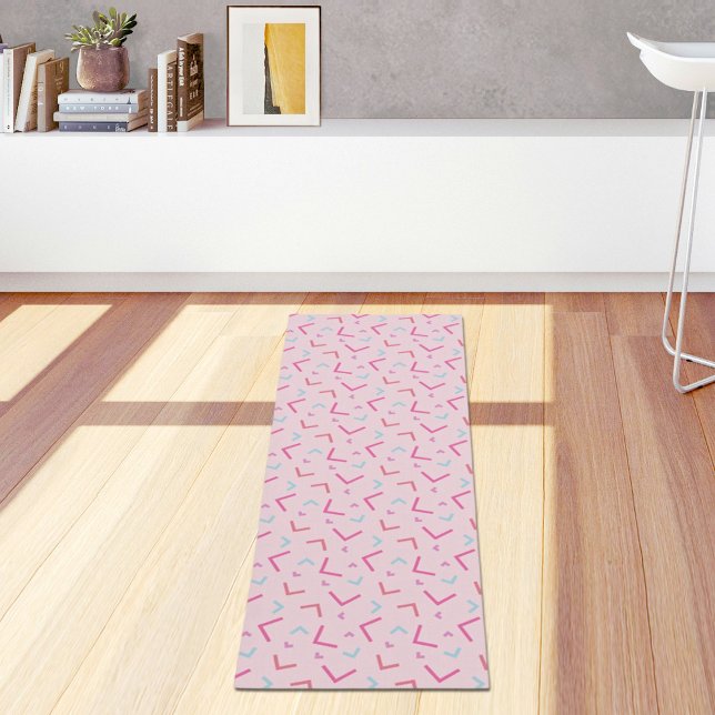 Pink Memphis Pattern Yoga Mat (Creator Uploaded)