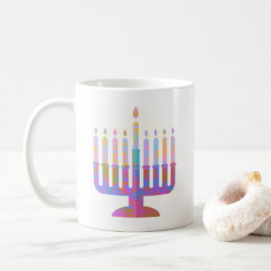 Pink Menorah Coffee Mug