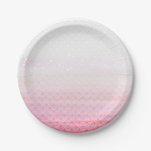 Pink Mermaid Birthday Party Paper Plates