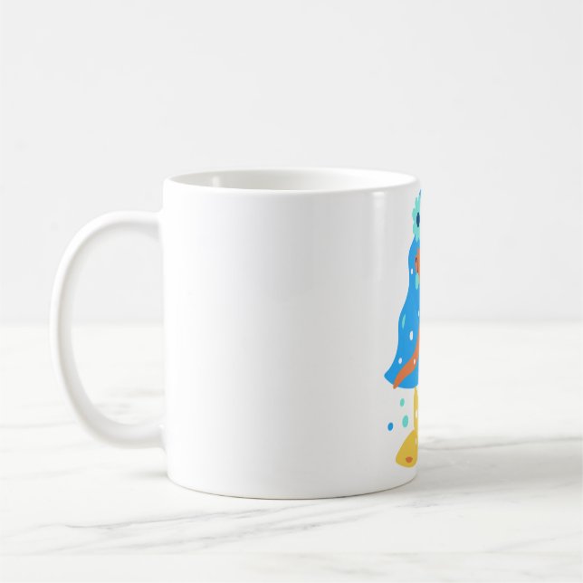 Pink mermaid coffee mug (Left)