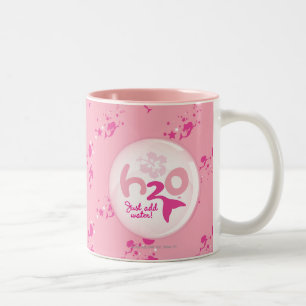 Pink Mermaid Pattern Two-Tone Coffee Mug