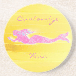 pink mermaid swimming coaster