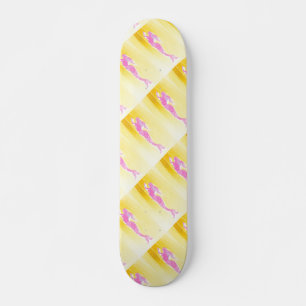 pink mermaids skateboard